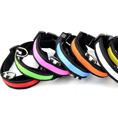 China Lights Amazon Hot Sale 6 Colors LED Fashion Wholesale Luxury Dog Cat Pet Collar for sale