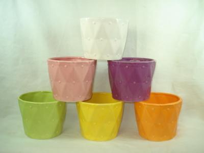 China Creative Gift Decorative Ceramic Planters , Small Ceramic Pots For Indoor Plants for sale