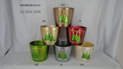 中国 灰色の陶磁器の植木鉢、円形の小さいテラ コッタ植物の鍋12 X12 X 10 Cm 販売のため