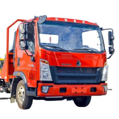 China Ultra low price heavy-duty HOWO 140 horsepower 4 * 2 flatbed transport vehicle 1 - 10t for sale