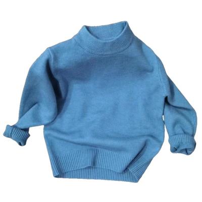 China China factory direct sales soft children's anti-shrink thick crew neck knit sweater lower layer cropped sweater boy's sweater for sale