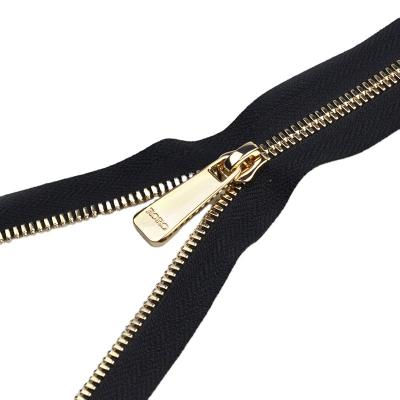 China 5# Durable High Quality Recycled Corn Teeth Metal Zipper Can Be Customized Smooth Durable For Clothes Bags Shoes Luggage for sale