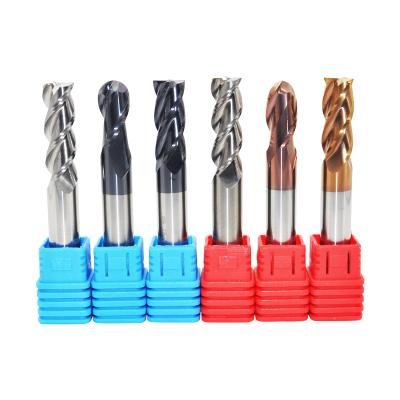 China Milling Machine Tungsten Blade Cnc R Carbide Steel Bullnose End Mill 4 65 Degree for sale