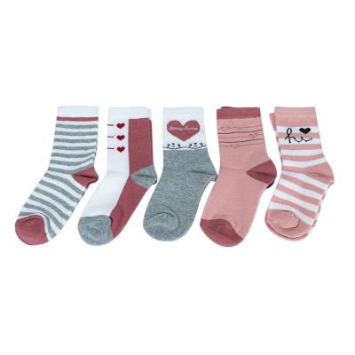 China Girls Bouncy Socks Competitive Price Simple Design Cotton Striped Cute Girls Socks for sale