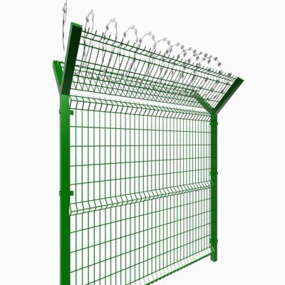 China The Grid Structure Is Concise High Security Y Fence Post Stainless Steel Prison Wire Mesh Airport Perimeter Fence For Airport for sale