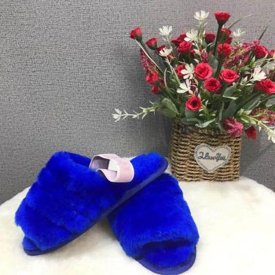 China CUSHIONING High Quality Fashionable Boiled Wool Slippers Wool Slippers Custom Home Slippers for sale