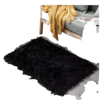 China Anti-slip most popularartificial wool rug faux wool rug for sale