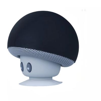 China Mini phone function factory promotion round mushroom waterproof speaker with suction cup bluetooth shower portable wireless speaker for sale