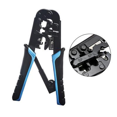 China Copper Wire Connection Network Cable End Communication Cable Crimper Crimp Stripped Plier Stripper for sale