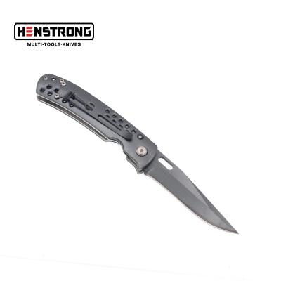 China China Wholesale Survival Thumb Button Knives Handle Rescue Aluminum Army Pocket Knife for sale