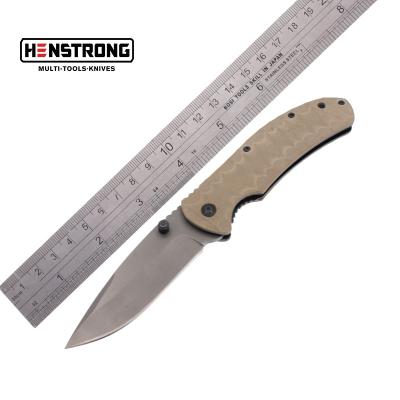 China Wholesale Thumb Knob Knives China Customized Stainless Steel Survival Camping Folding Knife for sale