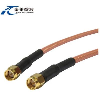 China 80 6GHZ MIL-C-17 Coax Cable Coaxial RG400 with SMA Connectors for sale