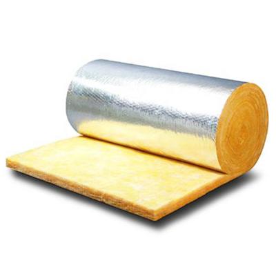 China Modern R Value 12kg m3 50mm Fiberglass Wool Batts For Metal Building Roofing Insulation Cutting Machines for sale