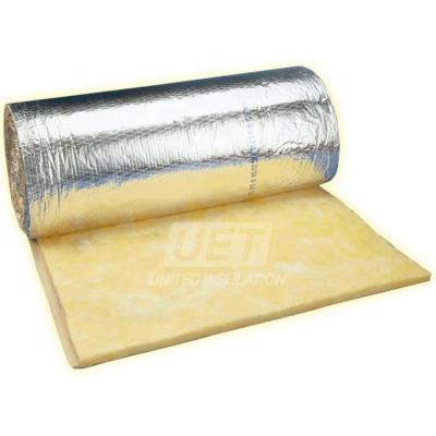 China High Temperature Resistant Farmhouse Aluminum Foil House Wrap Insulation Fiberglass Wool Blanket For Sale for sale