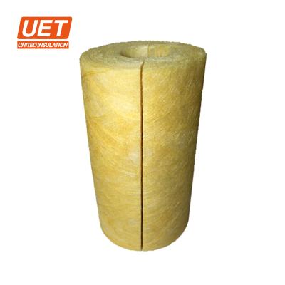 China Large Diameter Traditional Steel Pipe Insulation Fiberglass Wool Pipe 50mm Heat Insulation For Cold And Heat Tube for sale