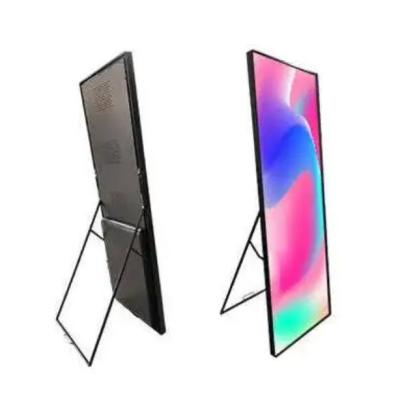 China Digital LED Poster Display Commercial LED Display Screen Standing Wall Mount Hanging Advertising for sale