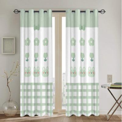 China Cheap Wholesale Shopify Home Blackout 52*72 Inch Ready Made Blackout Solid Curtain For Salon Customized Eye Protection Pattern for sale