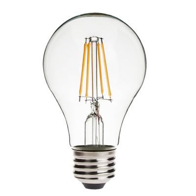 China Indoor Light Led Filament Light Bulb A60 FA60 4W/6W/8W China Factory Christmas Day High Quality E27 Free Sample for sale