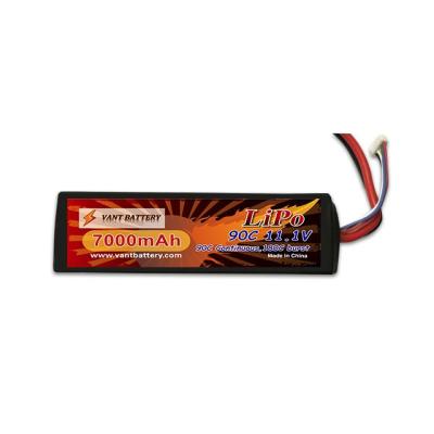 China For 1:12 Car 11.1V 7000mAh 90C Lipo Battery Smooth Design To Fit In Traxxas E-Revo And Summit Bay for sale