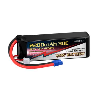 China Rc Drone Vant/Pulse/ZEEE/GensAce/Kypom/MaxAmps/Nano-tech LIPO BATTERY 2200mAh 11.1V 3s 30C with EC3 for Multi Rotors, RC Drone for sale