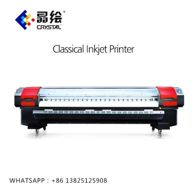 China printer paper crystaljet cj4000 solvent printer with 510 printhead for wallpaper factory price banner machine for sale