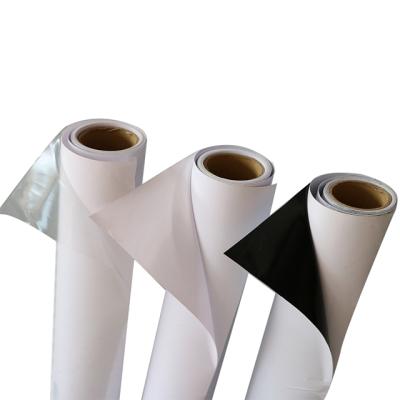 China Glossy Advertising Material 140g Vinyl PVC Self Adhesive Vinyl Sheet Material for sale