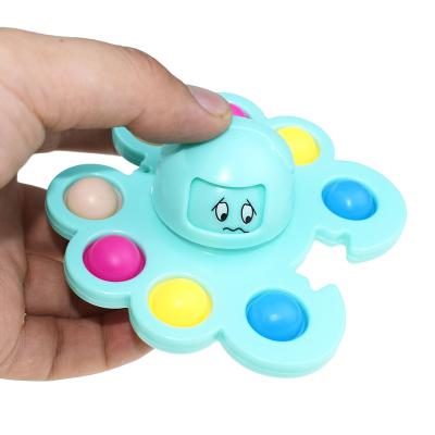 China Eliminate Toys Face-changing Octopus Bubble Spinner MusicFidget Top Decompression For Adults Kids Relieve Stress for sale