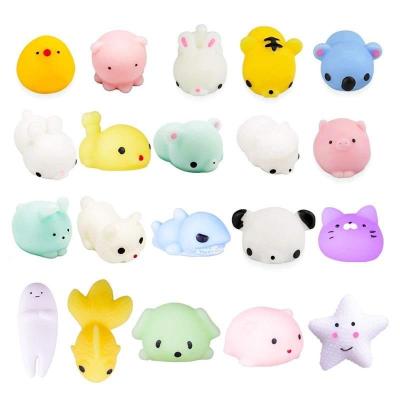 China Squeeze Toys Kawaii Mini Toys Animal Images Venting Squishy Ball Kid Gifts Pinch Away Trouble Gift PVC for sale