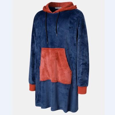 China Winter Breathable Blanket With Fleece Oversized Warm Hoodies Mens Hoody Cover Up Long Dress for sale