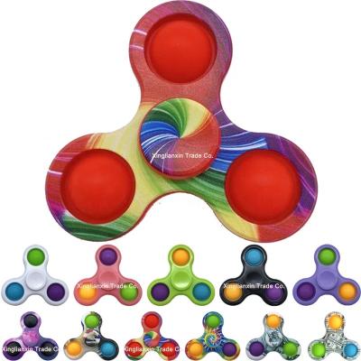 China Printed fidgety person spinner toy for kids adults infinity hand sensory finger fidgets toys packs worry relaxing reducer for sale