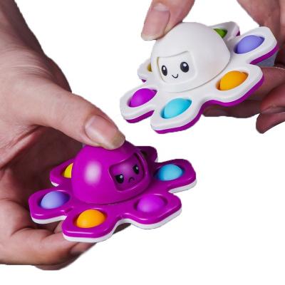 China No Limit Stress Spinner Octopus Face Bubble Changing Sensory Toys Relief Anti-Anxiety Keyboard Stress Toys For Kids Adults for sale