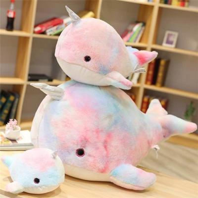 China Beautiful rainbow unicorn girl decompression soft doll plush toy big plush plushies for sale