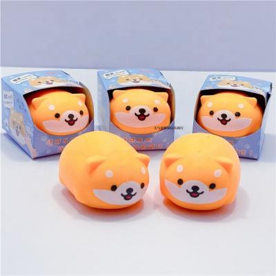 China Cute Soft Squeezable Toys Animal Kawaii Toy Stress Reliever Squishies Squishy Toy Shiba Inu Squishy Toys for Kids Boys Girls for sale