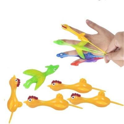 China Yellow Decompression Toy Chicken Catapult Turkey Fun Toy Gift Catapult Chick TPR Soft Delicate Soft Slingshot Launch for sale