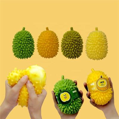 China Durian Lovely Durian Soft Driven Fruit Hand Tofu Ball Kneading Kneading Toys STRESS BALL for sale