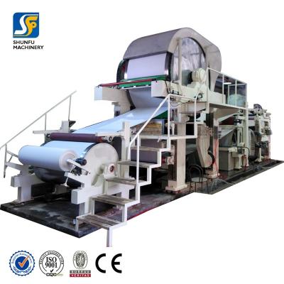 China Paper Industry Cheap Toilet Paper Making Machine , Toilet Papers Tissue Paper Production Line For Small Industry for sale