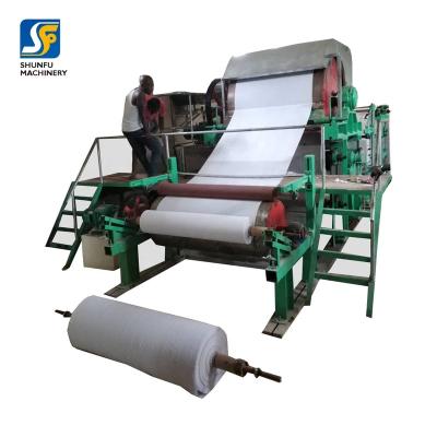 China Factory 1 Ton Per Day Small Business Paper Production Line / Recycled Factory for sale