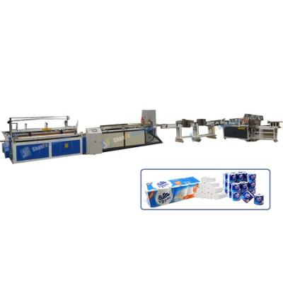 China Full Automatic Factory 300mmin Toilet Paper Jumbo Roll Slitting Rewinder / Rewinding Machine Cost for sale