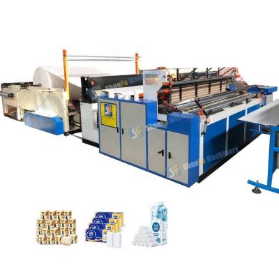 China Factory Toilet Paper Slit Rewind Making Machine With Perforating Embossing Small Roll Paper Sale for sale