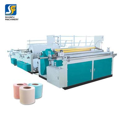 China Large Converting Industry Roll Paper Cutter Machinery Small Scale Paper Toilet Paper Converting Machinery For Sale for sale