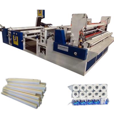 China Hotels Toilet Paper Rewinding Machine 2100mm Automatic CNC Toilet Paper Machine Rewind Maker for sale