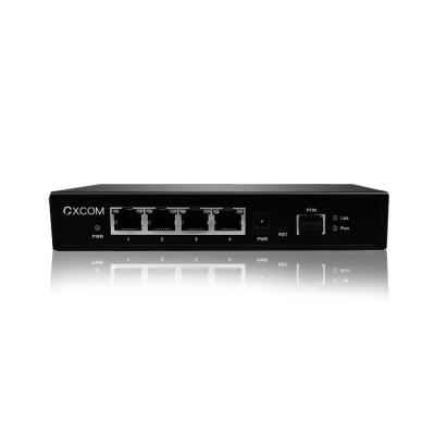 China GPON ONU with 4 Gigabit POE port with self-adaptive Ethernet 4*10/100/1000Mbps and G2204GP full/half duplex interfaces for sale