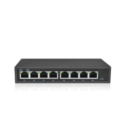 China VLAN Support 8*10/100/1000 POE Managed Switch with 120W Max Power and 1-8 IEEE802.3af/at PoE Port Supports 175mm*90mm*23mm/0.4kg for sale