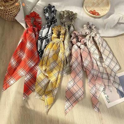 China Wholesale Fashion Friendly Material Hair Accessories Custom Love Rubber Band Hair Bands Polyester Women Scrunchies for sale