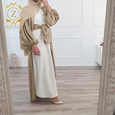 China Muslim Dress Dubai Abaya New Modest Fashion Layered Long Sleeve Anti-wrinkle Cardigan Zaynab Islamic Clothing Women Abaya Wholesale for sale