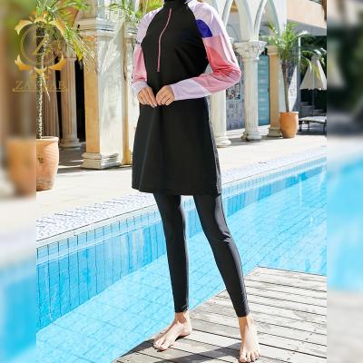 China Modest Muslim Swimwear Mixed Colors Fashionable New Muslim Swimwear 2022 Girl's Anti-UV Muslim Open Hot Sexy Skirt for sale