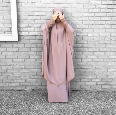 China Islamic Women's Ropa Hijab Abaya Hijab Kleid Women Dharka Gabdhaha Kleid Eid Dress Muslim Prayer Dress Anti-wrinkle Dress Muslim for sale