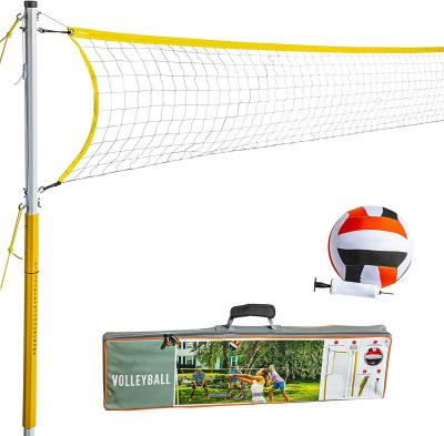 China VN03A Durable Custom Length Volleyball Net And Ball Set , Portable Stand With Net Set Equipment Standard Pole for sale