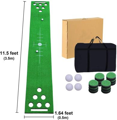 China GPG05A Portable Indoor Outdoor Golf Green Mini Golf Putting Training Mat, Portable Putting Green Artificial Grass for sale