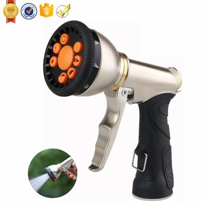 China Variable Flow Control Adjustable GHN08A PVC Garden Hose Nozzle Gun, Water Hose Garden Nozzle, Metal Garden Fire Hose Nozzle for sale